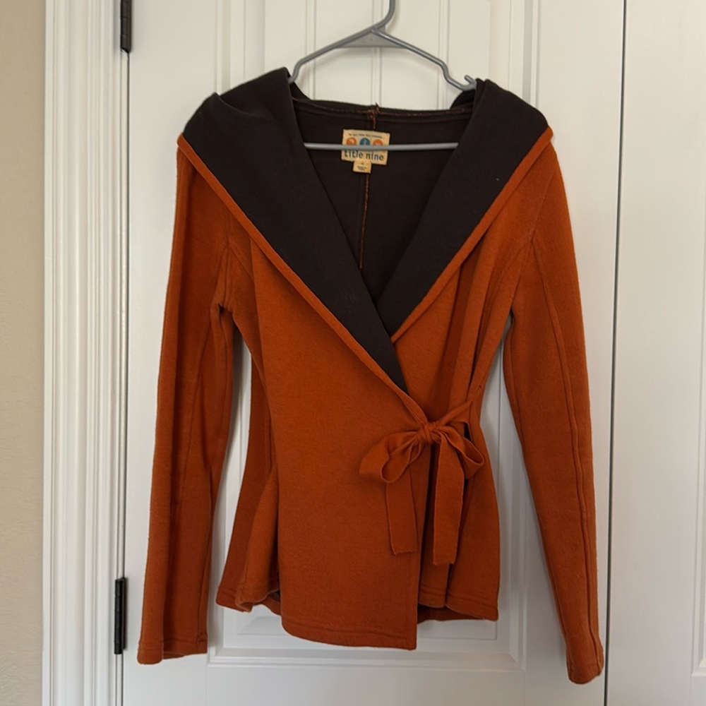 Title Nine Hooded Wrap Sweater